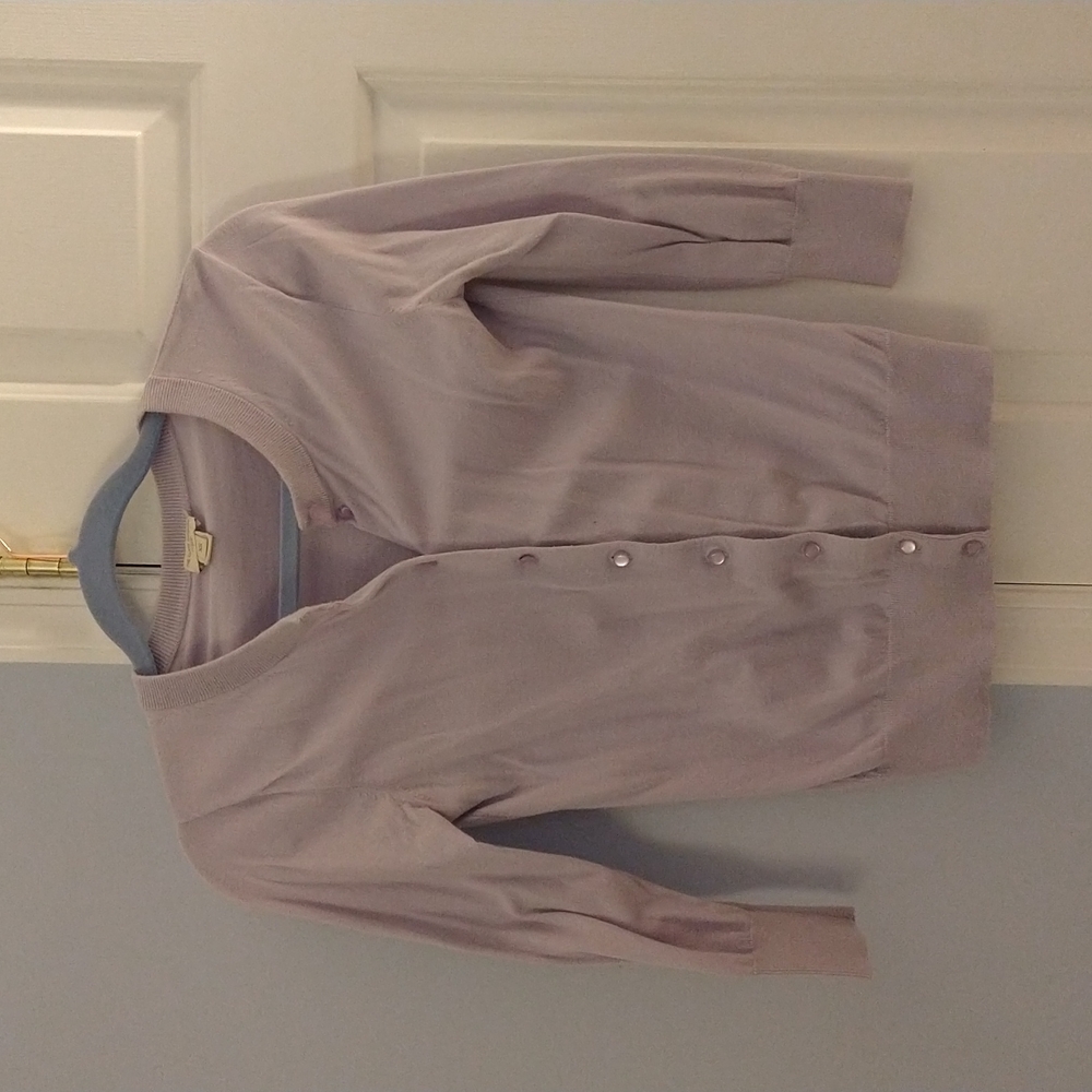 J Crew lilac cardigan